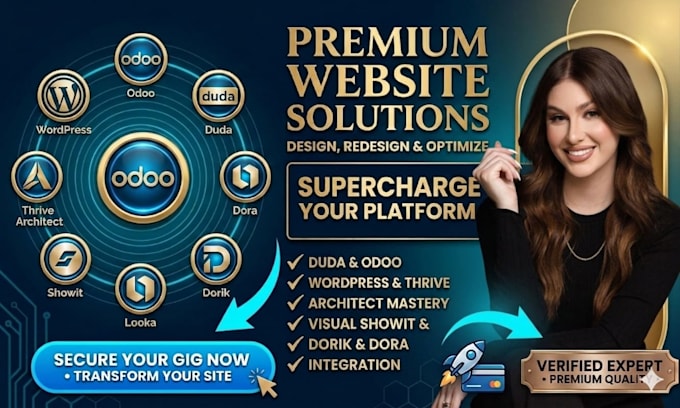 design duda odoo looka dora dorik showit wordpress thrive architect website