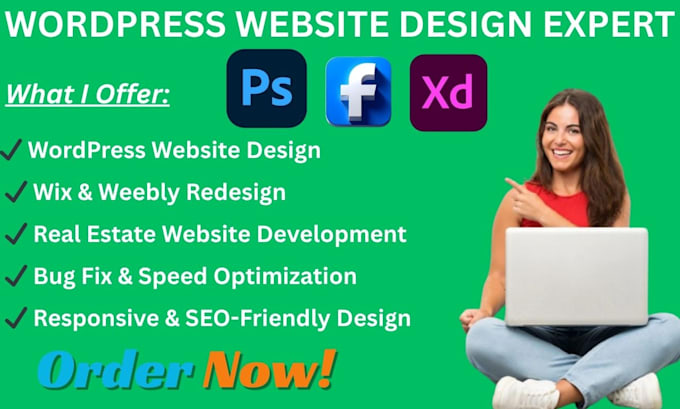 design wordpress developer wordpress weebly redesign wix real estate website bug