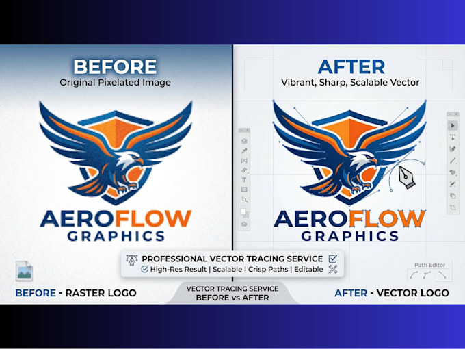 manually vectorize your logo or image