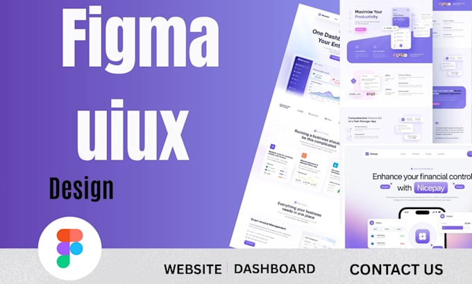 design modern saas dashboards, wesite UI UX in figma