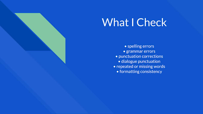proofread your fiction novel or manuscript