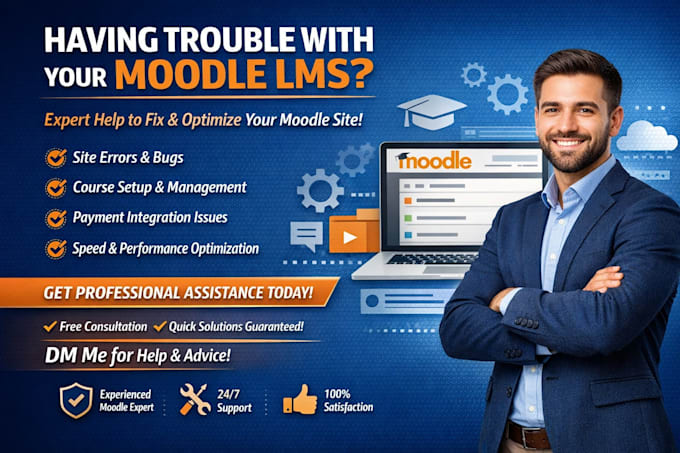 design, develop, install and customize moodle lms, elearning , online course