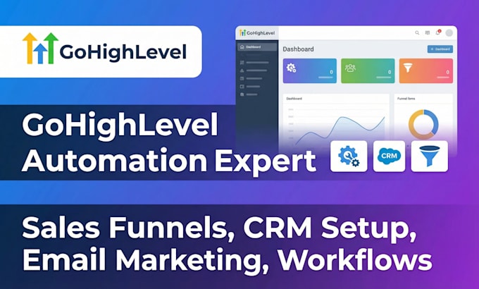 do gohighlevel dashboard, customization, ghl website, label, CRM with workflow