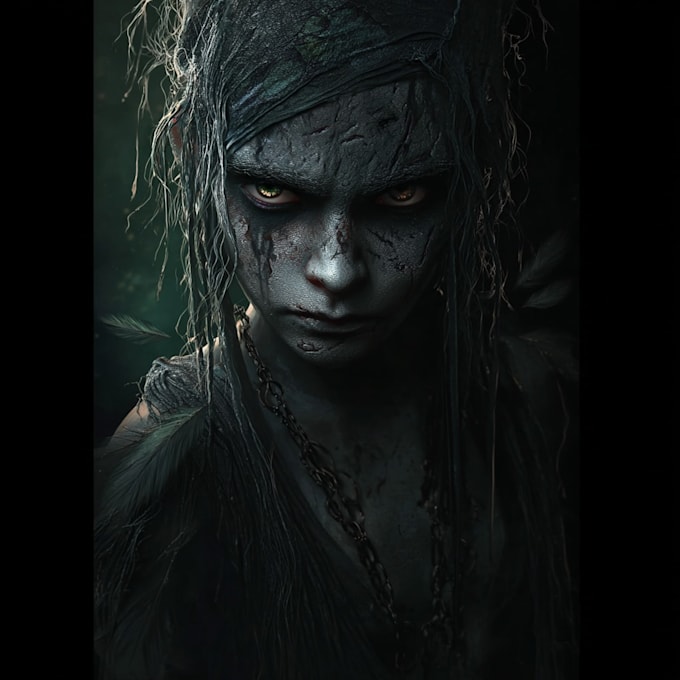 draw amazing custom dark art illustrations