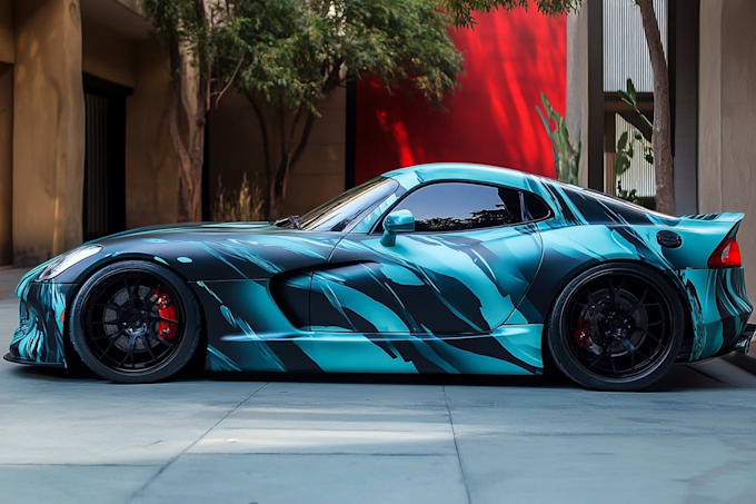 draw car wrap, van wrap design vehicle wrap