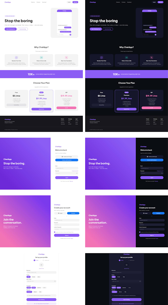 create responsive website, with clean javascript codes,