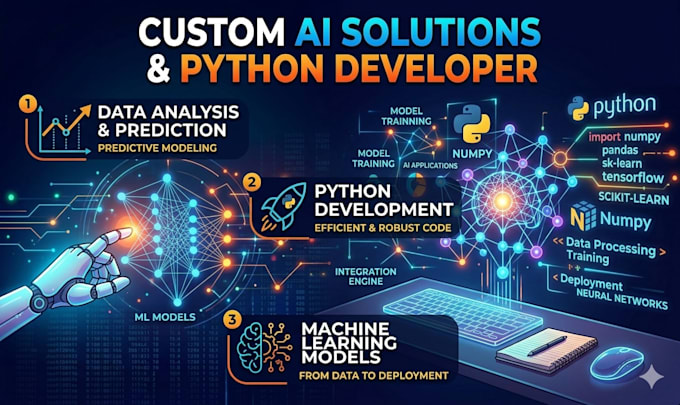 build machine learning models and ai solutions using python