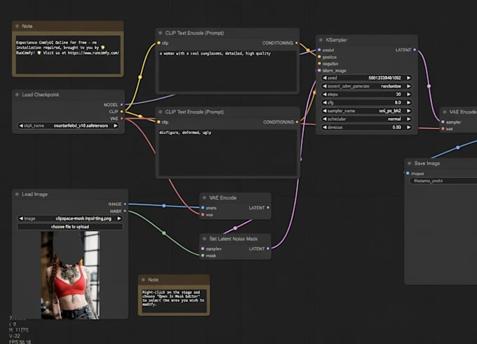 create comfyui workflow for stable diffusion, ai automation
