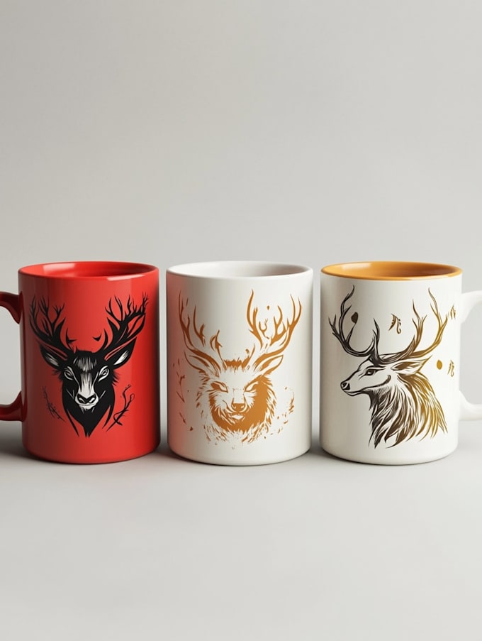 draw coffee mug design, custom mug design