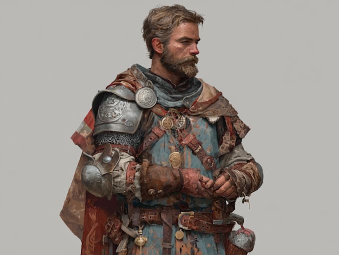 draw amazing dnd character art, fantasy rpg illustrations