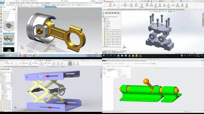 3d cad modeling solidworks mechanical assembly parts parametric design cnc print