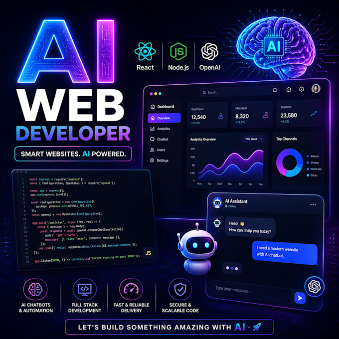 Develop an ai professional fully functional web application by Kasun ...