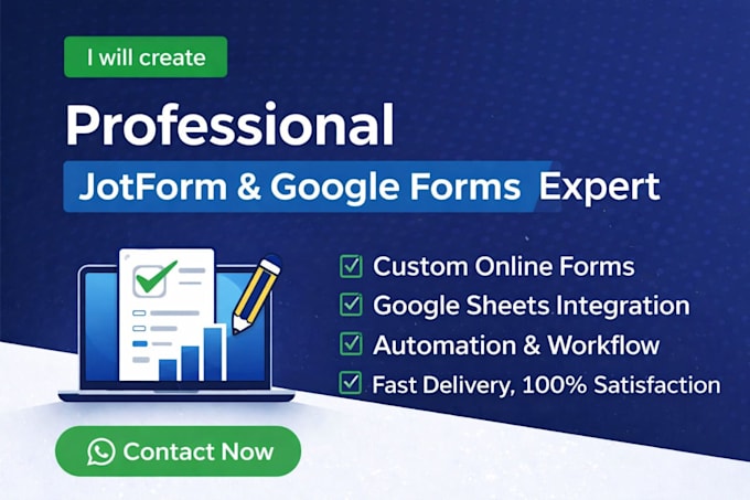 create custom jotform, google form, and fillable forms with integrations