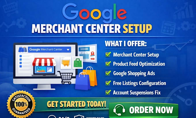 setup google merchant center and optimize product feeds