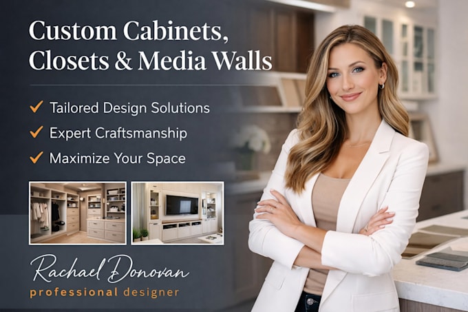 do custom cabinetry, closets, and media wall services