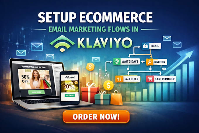 setup ecommerce email marketing flows in klaviyo
