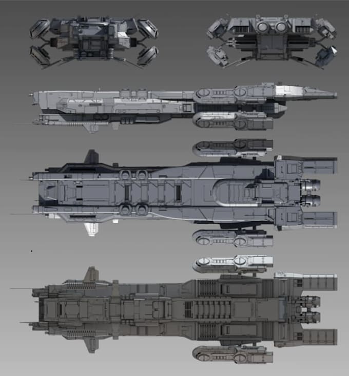 do 3d spaceship miniature stl for tabletop gaming, 3d star wars spaceship model