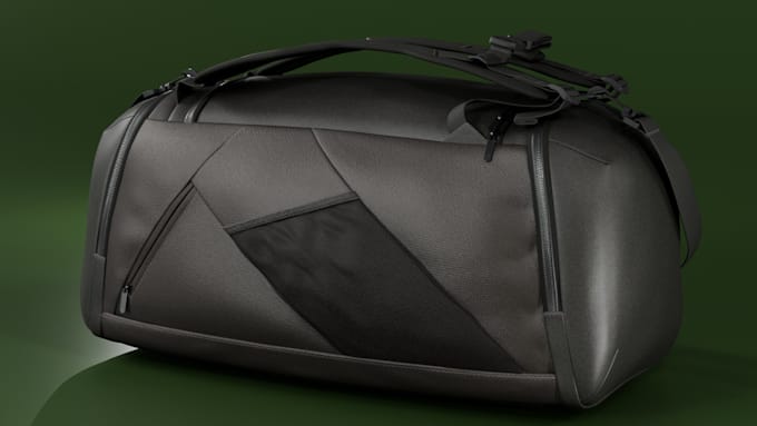 create realistic 3d handbag design, luxury bag rendering and mockup