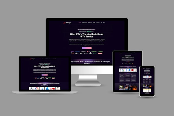 create a professional iptv website for your iptv business