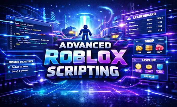create roblox game, scripting, map design and full game system