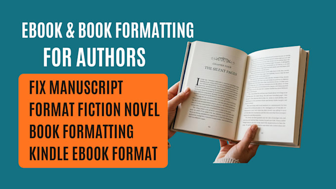 fiction novel formatting fix manuscript format ebook book formatting for authors