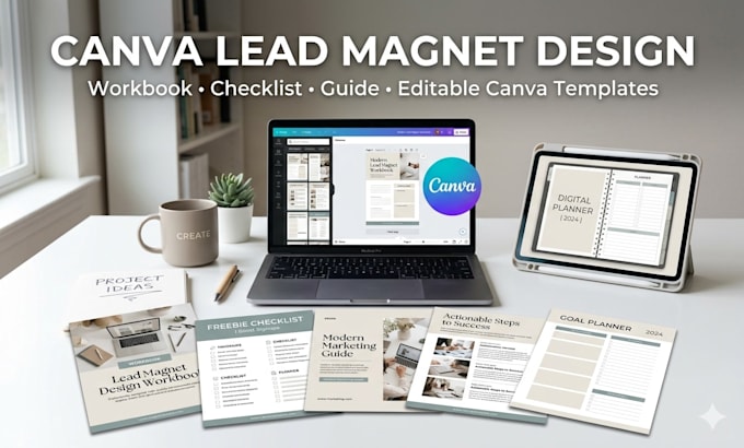 design canva lead magnet workbook to grow your email subscribers