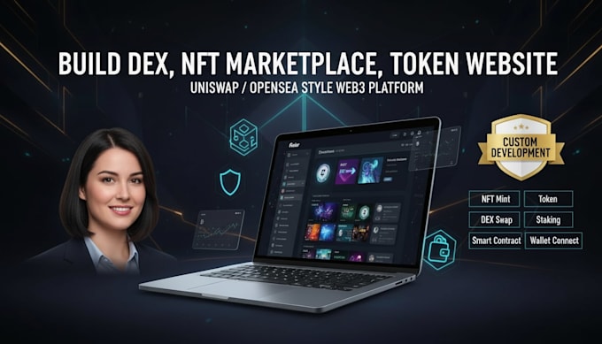 create crypto token nft mint website dex and defi staking platform