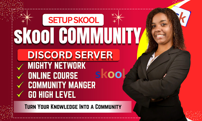 setup skool community discord server ghl mighty networks online course creation