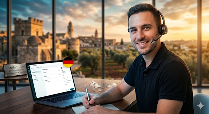 handle your german mail and chat