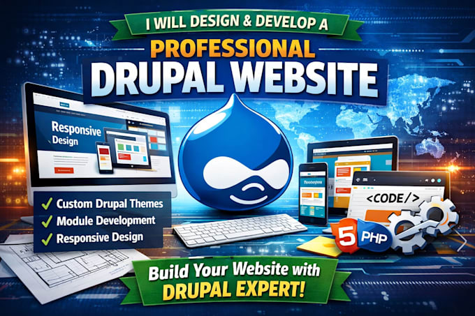 design and develop professional drupal website