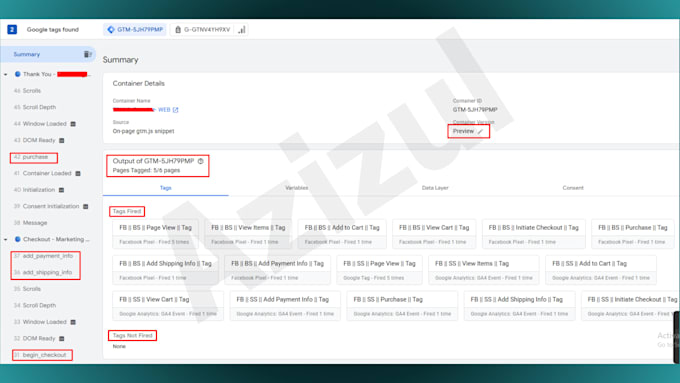 setup or fix shopify meta pixel conversion API tracking via gtm, ga4, fb pixel