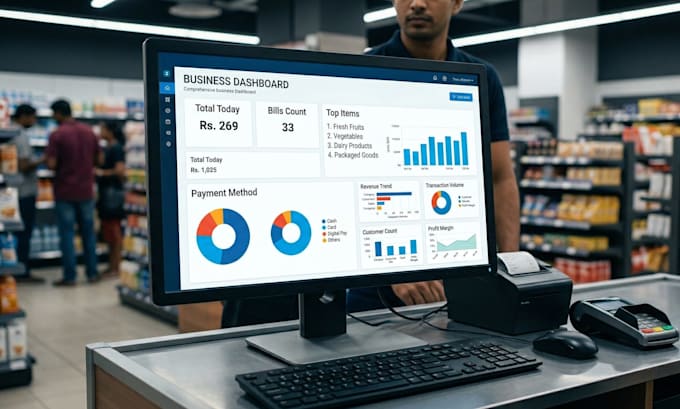 build a professional website and inventory management billing system
