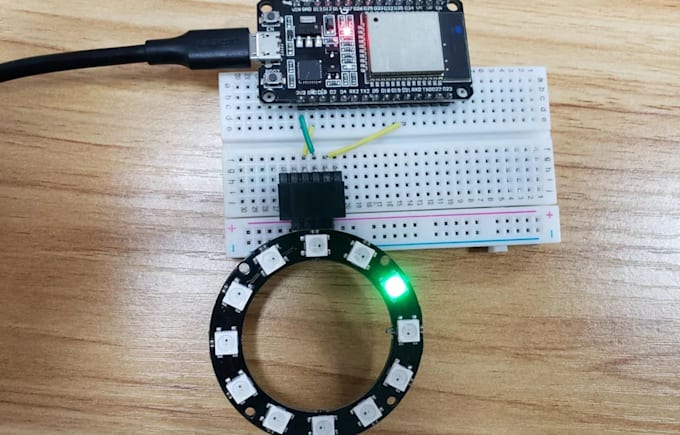 design esp32 led pcb and control system for ws2812b and smart lighting