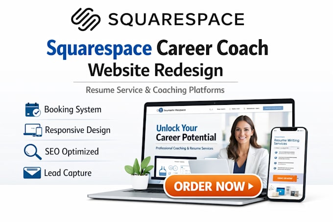 redesign career coach website resume service website coaching website design