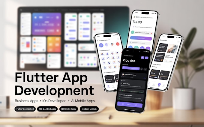 develop flutter app flutter developer, business app ios developer, ai mobile app
