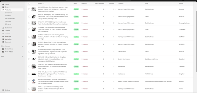 setup shopify, amazon, or opencart online stores