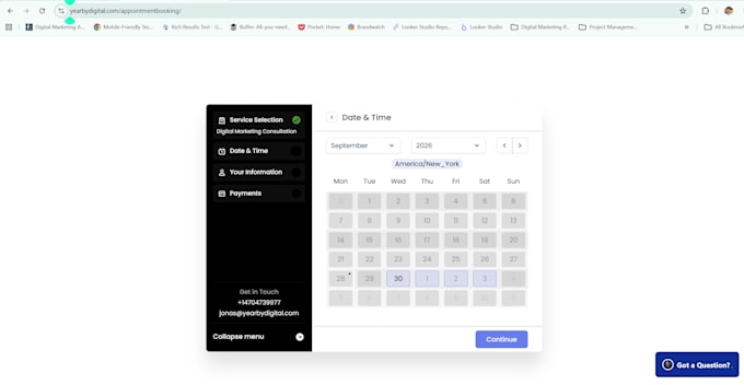 build a booking website with payments and scheduling