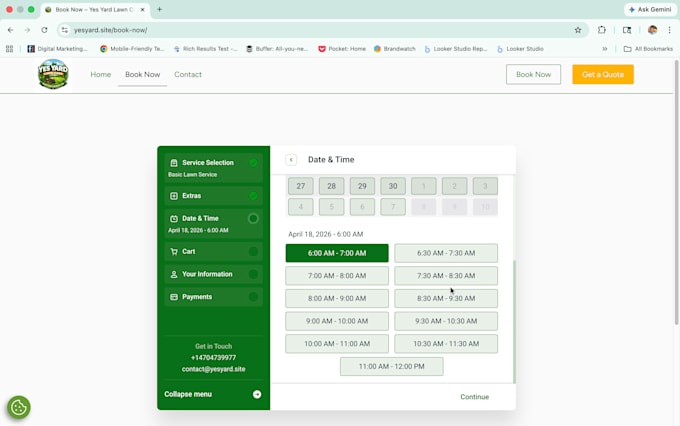 build a booking website with payments and scheduling