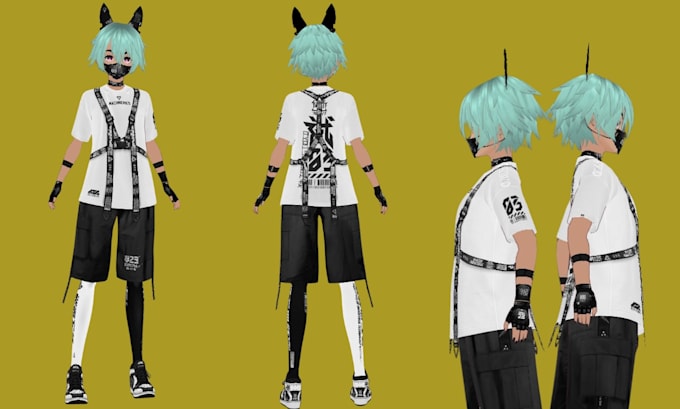 edit, fix, create, rig vrchat avatar vrchat clothing, vr accessories unity ready