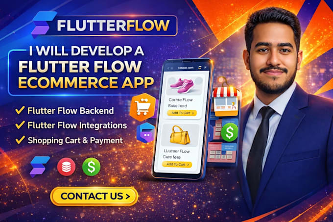 develop a flutterflow ecommerce app with flutterflow backend and integrations