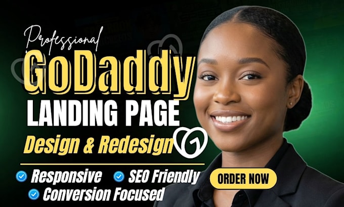 design landing page godaddy website redesign or ecommerce online website godaddy