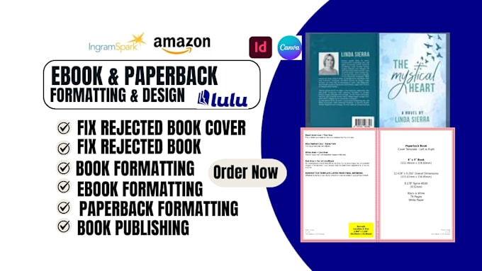 format, resize, upload, fix rejected book cover, book , ebook for amazon kdp