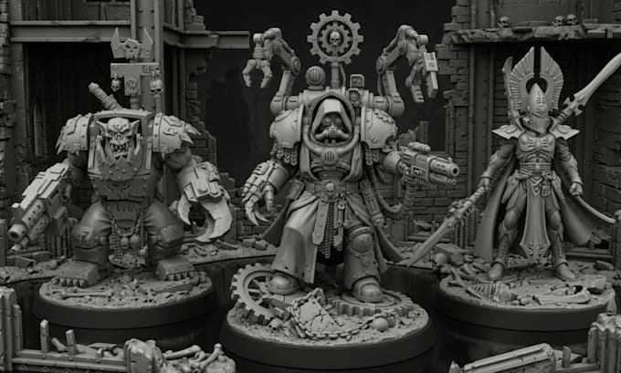 sculpt 3d tabletop miniature warhammer, 3d model,action figure miniature