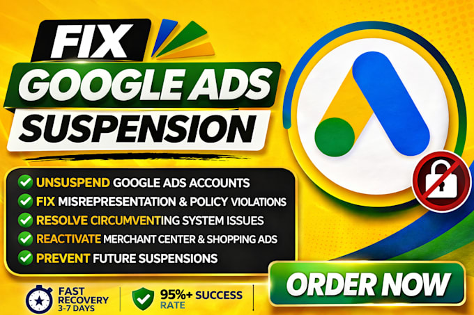 fix google ads suspension for unacceptable business practices misrepresentation