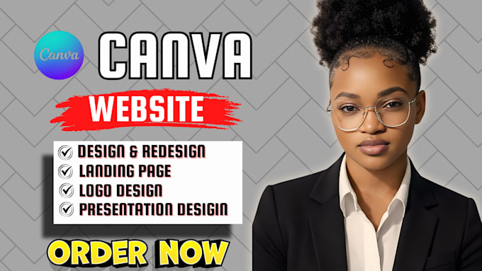 canva website design landing page website design