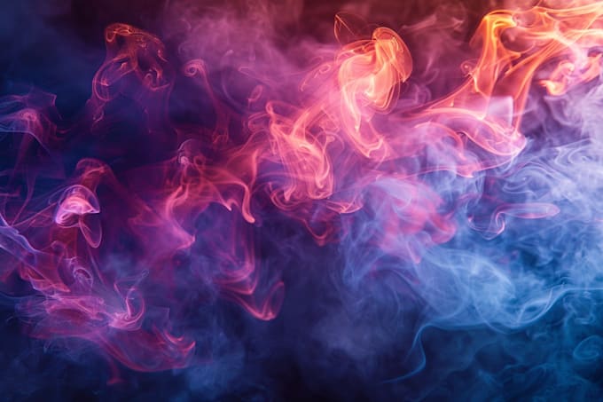 create magical smoke effect on text or logo