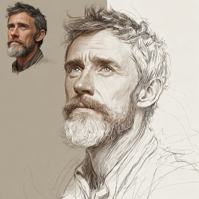 create realistic digital portrait illustration
