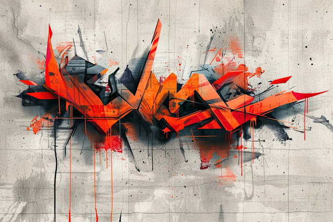 design a stylish graffiti inspired logo