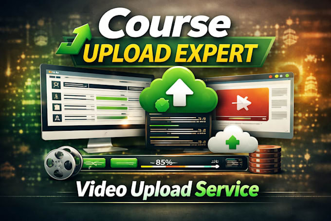 down upload your online course video
