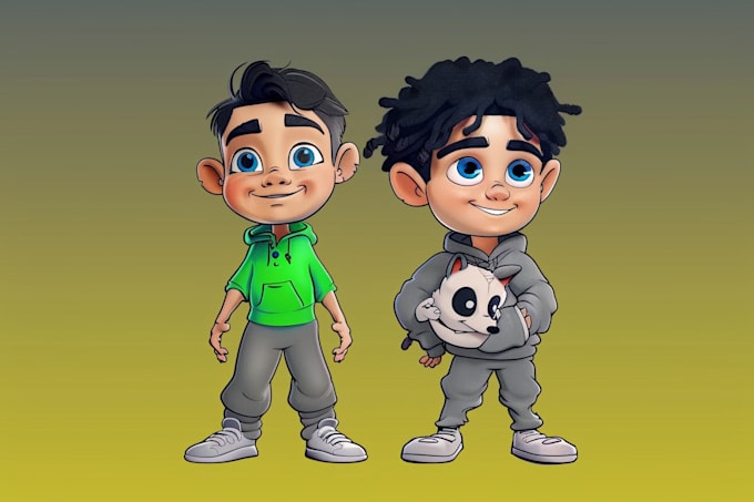 draw custom cartoon character